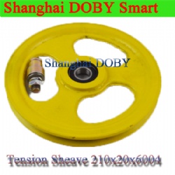 Elevator tension Sheave 210x20x6004 speed governor tension device Xizi Otis Elevator parts